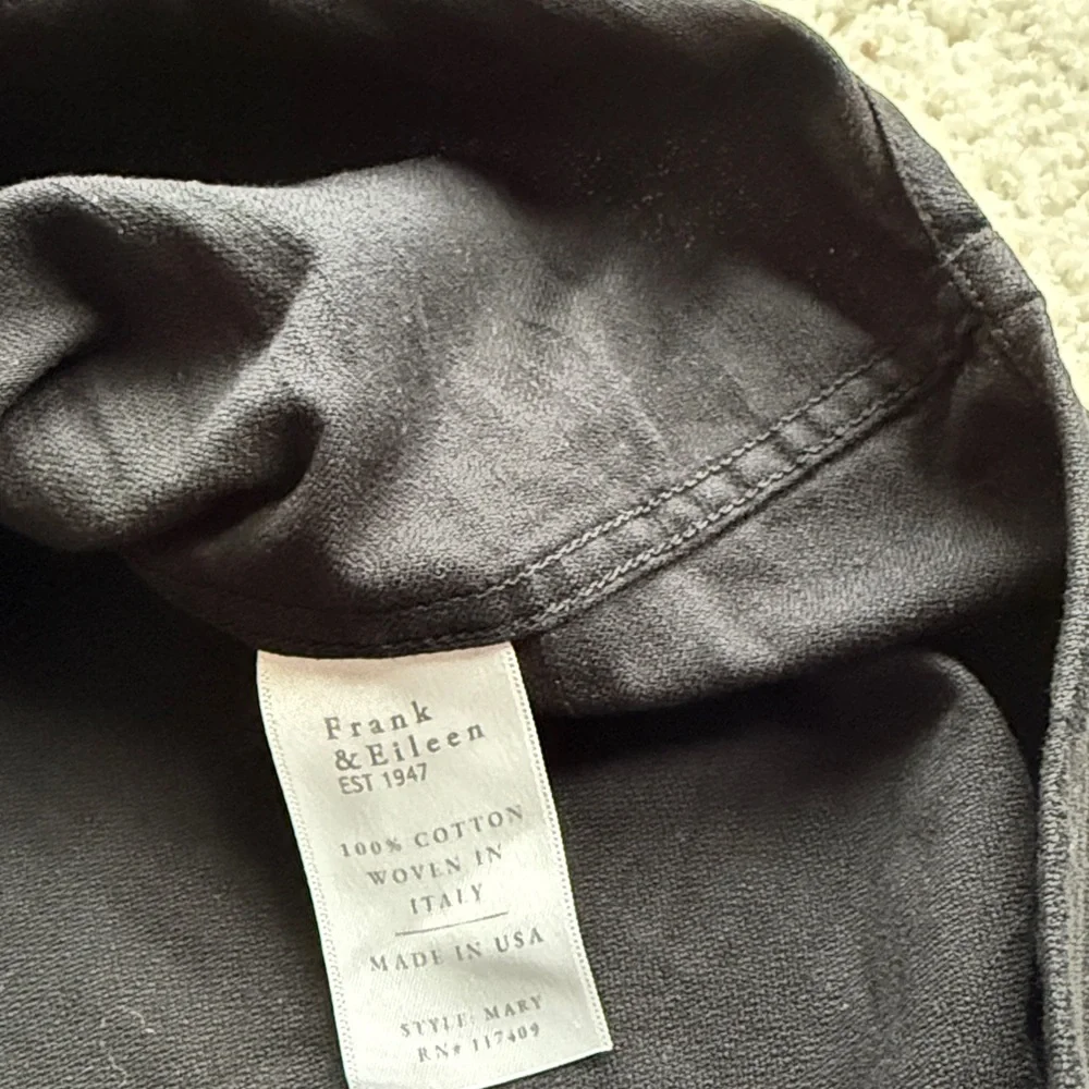 FRANK & EILEEN Mary Shirtdress Black Famous Denim - Picture 11 of 15